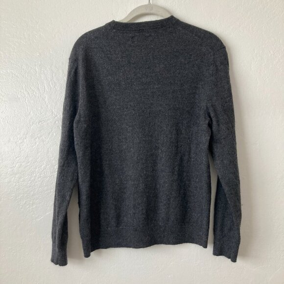 Club Room Merino Wool Blend Sweater Gray Crewneck Minimalist Essential Classic L - Picture 5 of 9